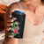 Hawaii Tropical Flowers 4 in 1 Can Cooler Tumbler Polynesian Tattoo Black