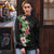 Hawaii Tropical Flowers Ugly Christmas Sweater Polynesian Tattoo Black