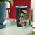 Hawaii Tropical Flowers Tumbler Cup Polynesian Tattoo Black