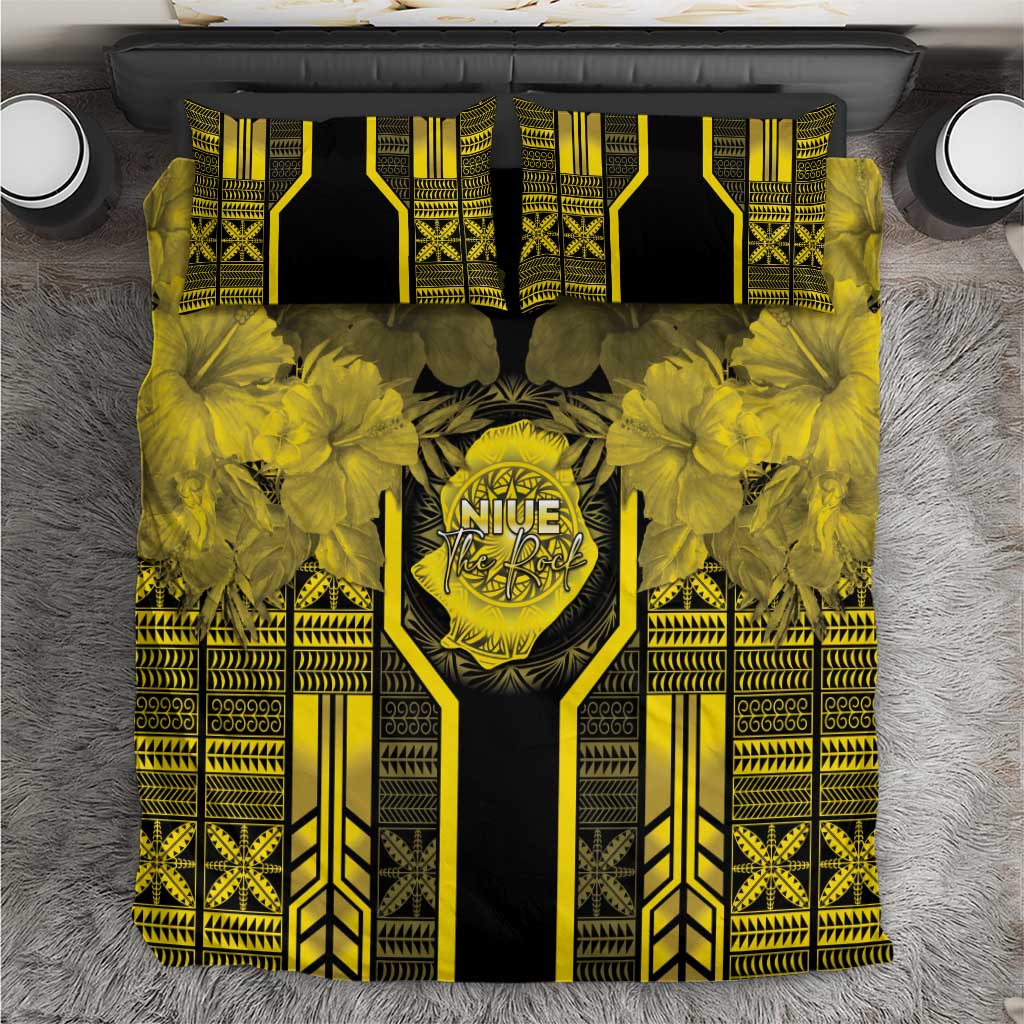 Niue The Rock Bedding Set The Island Of The Uga LT05 Black - Polynesian Pride