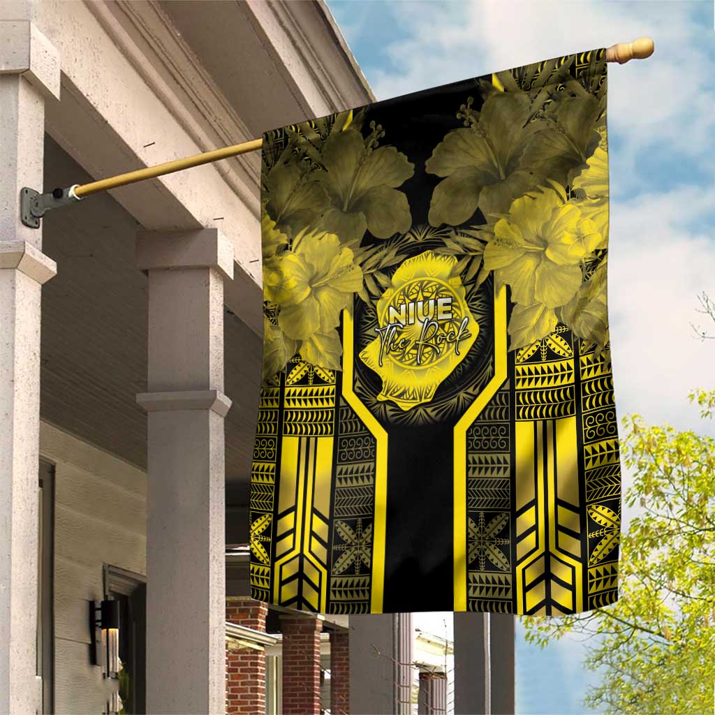 Niue The Rock Garden Flag The Island Of The Uga LT05 House Flag Black - Polynesian Pride