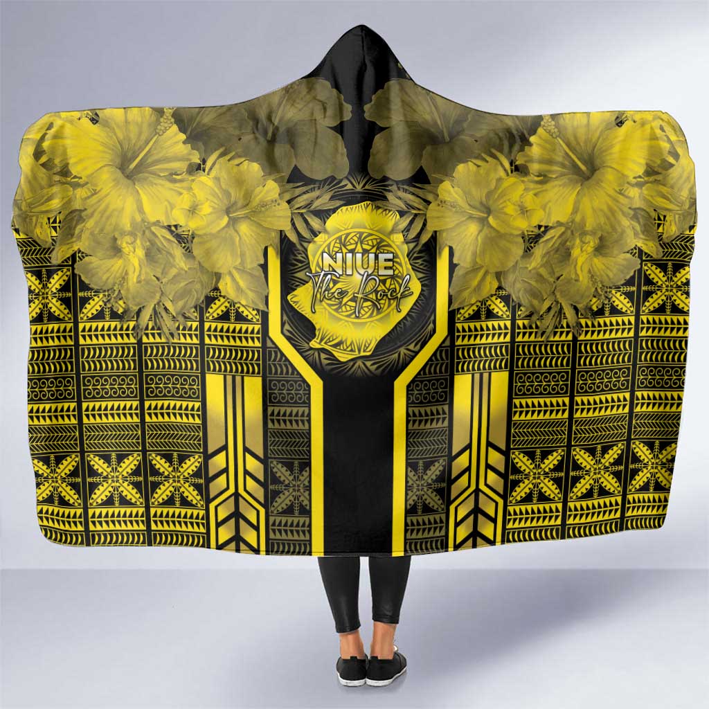 Niue The Rock Hooded Blanket The Island Of The Uga LT05 One Size Black - Polynesian Pride