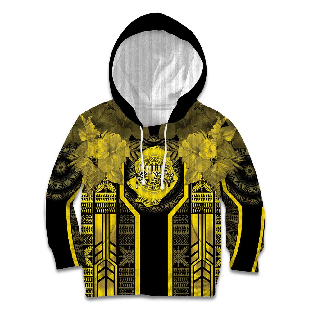 Niue The Rock Kid Hoodie The Island Of The Uga LT05 Hoodie Black - Polynesian Pride