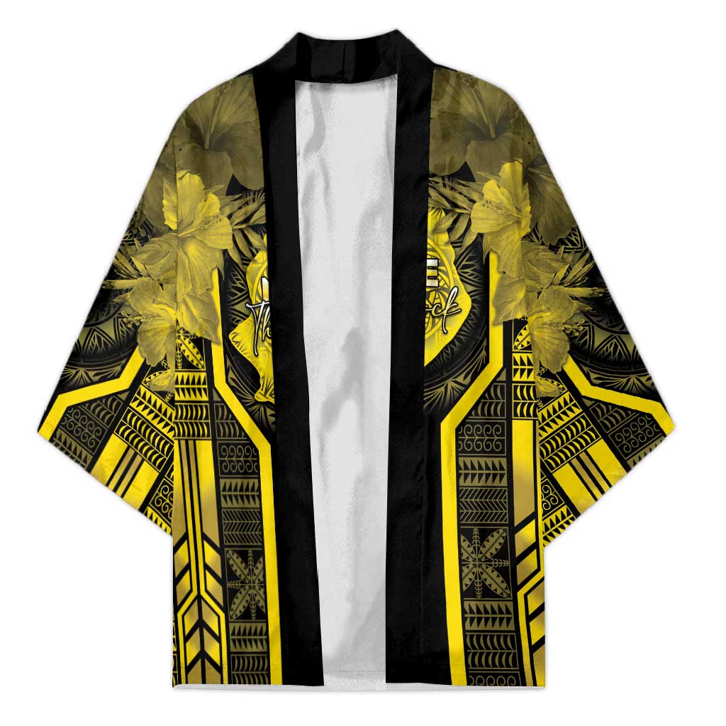 Niue The Rock Kimono The Island Of The Uga LT05 Unisex Black - Polynesian Pride