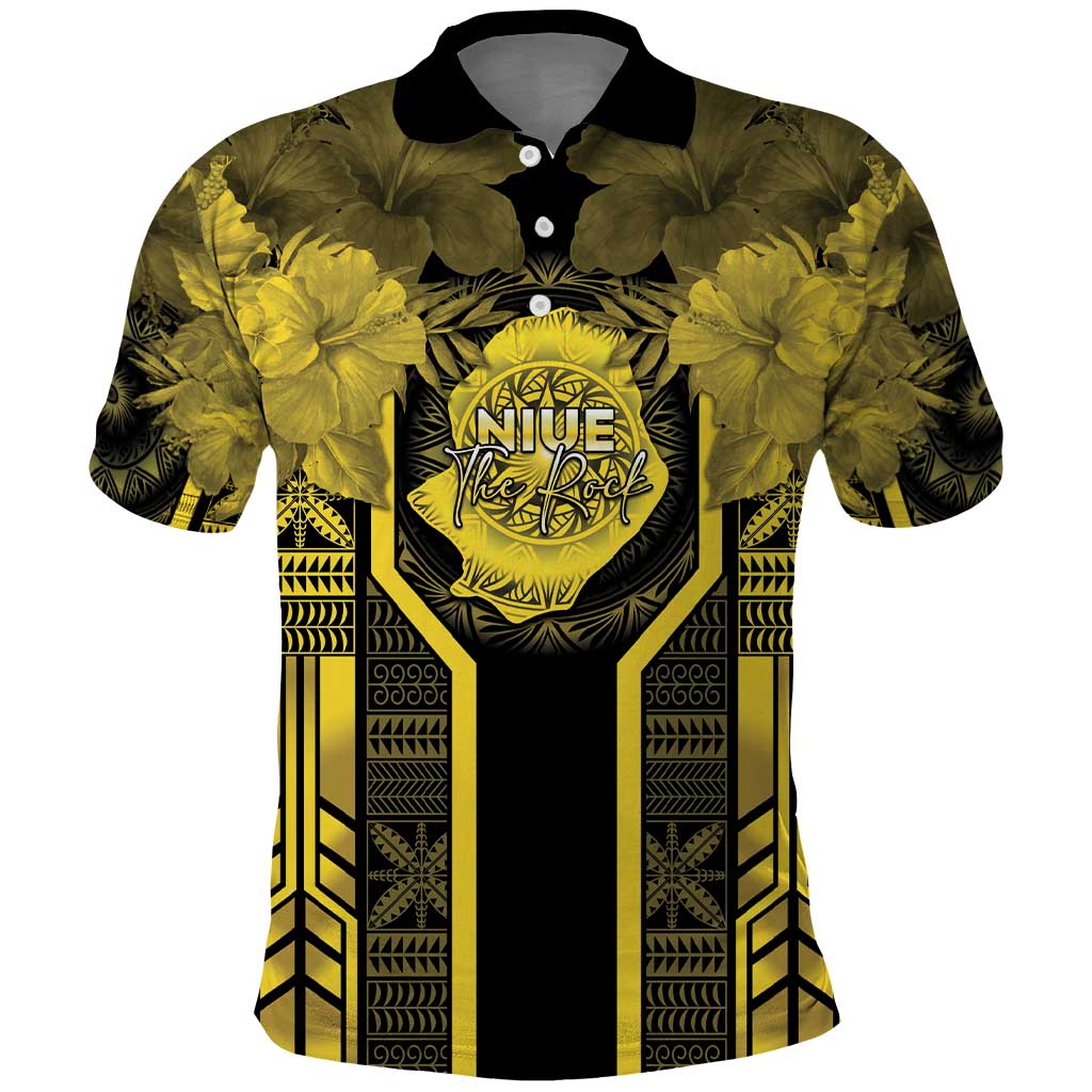 Niue The Rock Polo Shirt The Island Of The Uga LT05 Black - Polynesian Pride