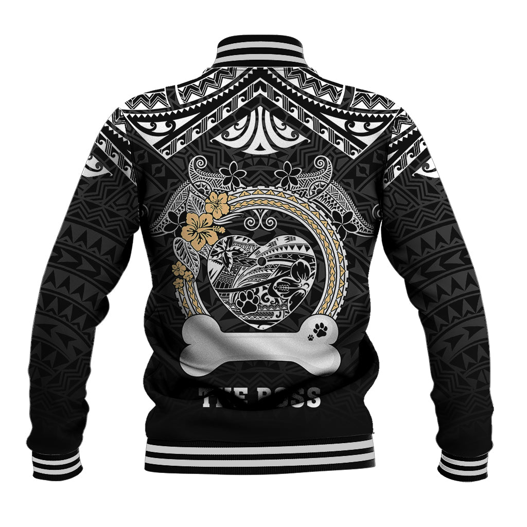 Personalized Shiba Inu Dog Baseball Jacket With Polynesian Heart Name Tags LT05 - Polynesian Pride