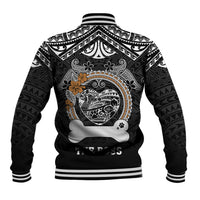 Personalized Pitbull Dog Baseball Jacket With Polynesian Heart Name Tags LT05 - Polynesian Pride