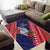 Guam Christmas Area Rug Felis Nabidat Guaman Seal With Poinsettia