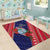 Guam Christmas Area Rug Felis Nabidat Guaman Seal With Poinsettia