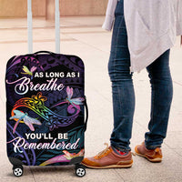 Polynesia Memorial Luggage Cover Always Remembered Dragonfly Polynesian Style LT05 Colorful - Polynesian Pride
