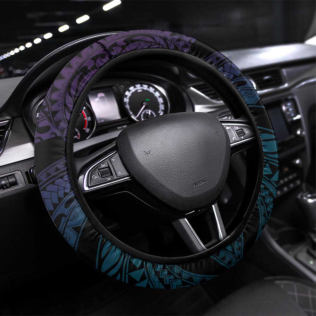 Polynesia Memorial Steering Wheel Cover Always Remembered Dragonfly Polynesian Style LT05 Universal Fit Colorful - Polynesian Pride