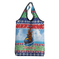 New Zealand Christmas Grocery Bag Funny Jet Ride Kiwi Xmas LT05 - Polynesian Pride