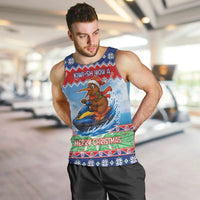 New Zealand Christmas Men Tank Top Funny Jet Ride Kiwi Xmas LT05 Blue - Polynesian Pride