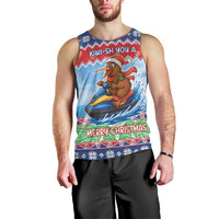 New Zealand Christmas Men Tank Top Funny Jet Ride Kiwi Xmas LT05 - Polynesian Pride