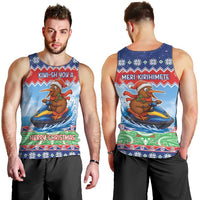 New Zealand Christmas Men Tank Top Funny Jet Ride Kiwi Xmas LT05 - Polynesian Pride
