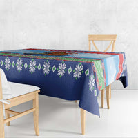 New Zealand Christmas Tablecloth Funny Jet Ride Kiwi Xmas LT05 - Polynesian Pride