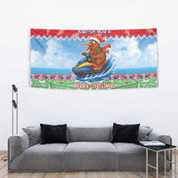 New Zealand Christmas Tapestry Funny Jet Ride Kiwi Xmas LT05 - Polynesian Pride