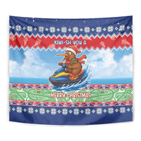New Zealand Christmas Tapestry Funny Jet Ride Kiwi Xmas LT05 - Polynesian Pride