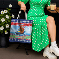 New Zealand Christmas Tote Bag Funny Jet Ride Kiwi Xmas LT05 - Polynesian Pride