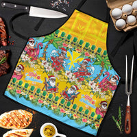 Hawaii Christmas Apron Mele Kalikimaka Tropical Vibes LT05 Colorful - Polynesian Pride