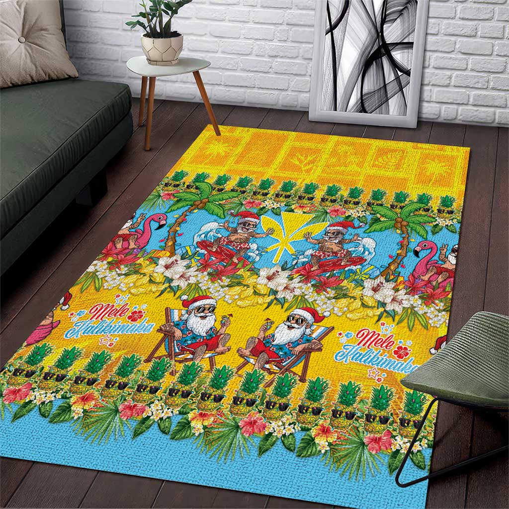 Hawaii Christmas Area Rug Mele Kalikimaka Tropical Vibes LT05 Colorful - Polynesian Pride