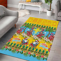 Hawaii Christmas Area Rug Mele Kalikimaka Tropical Vibes LT05 - Polynesian Pride