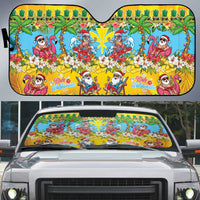 Hawaii Christmas Auto Sun Shade Mele Kalikimaka Tropical Vibes LT05 Colorful - Polynesian Pride