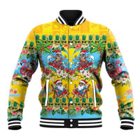 Hawaii Christmas Baseball Jacket Mele Kalikimaka Tropical Vibes LT05 Unisex Colorful - Polynesian Pride