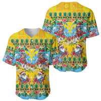 Hawaii Christmas Baseball Jersey Mele Kalikimaka Tropical Vibes LT05 - Polynesian Pride
