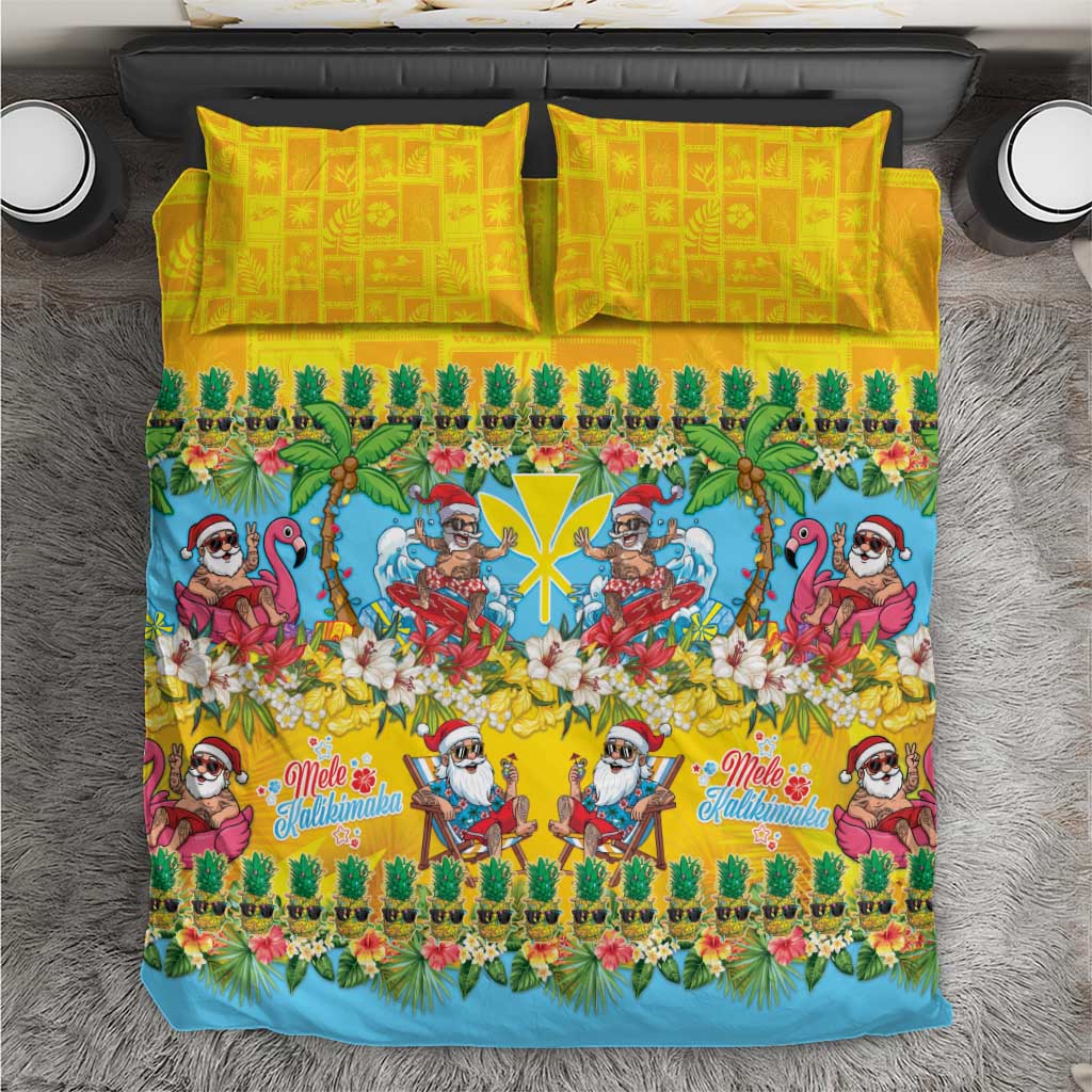 Hawaii Christmas Bedding Set Mele Kalikimaka Tropical Vibes LT05 Colorful - Polynesian Pride