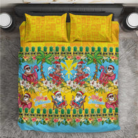 Hawaii Christmas Bedding Set Mele Kalikimaka Tropical Vibes LT05 Colorful - Polynesian Pride