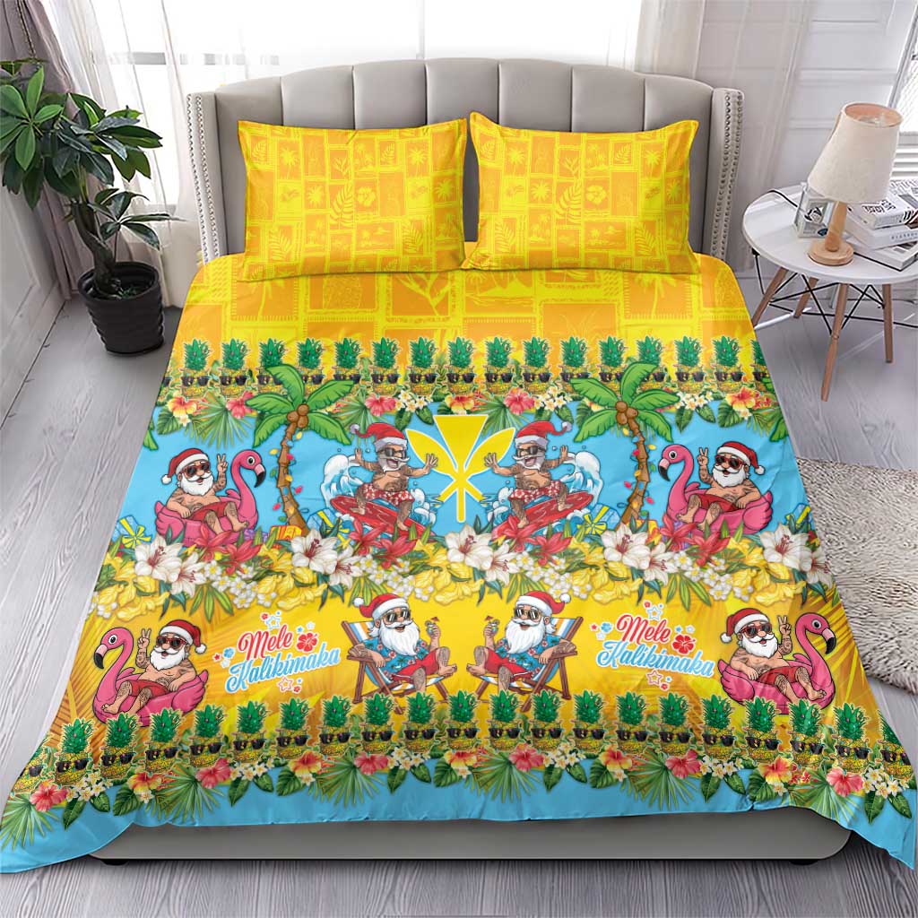 Hawaii Christmas Bedding Set Mele Kalikimaka Tropical Vibes LT05 - Polynesian Pride
