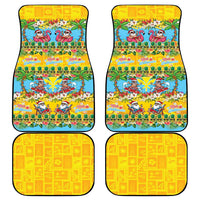 Hawaii Christmas Car Mats Mele Kalikimaka Tropical Vibes LT05 - Polynesian Pride