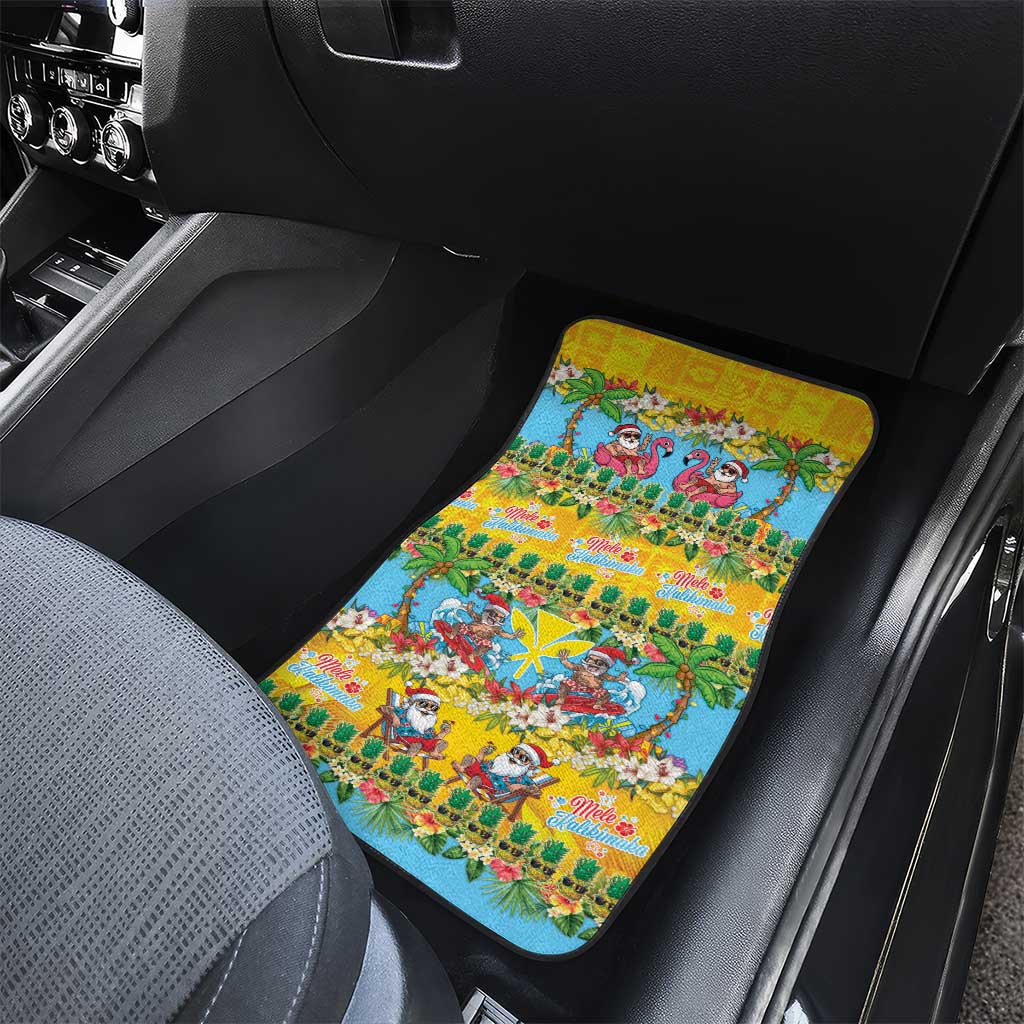 Hawaii Christmas Car Mats Mele Kalikimaka Tropical Vibes LT05 - Polynesian Pride