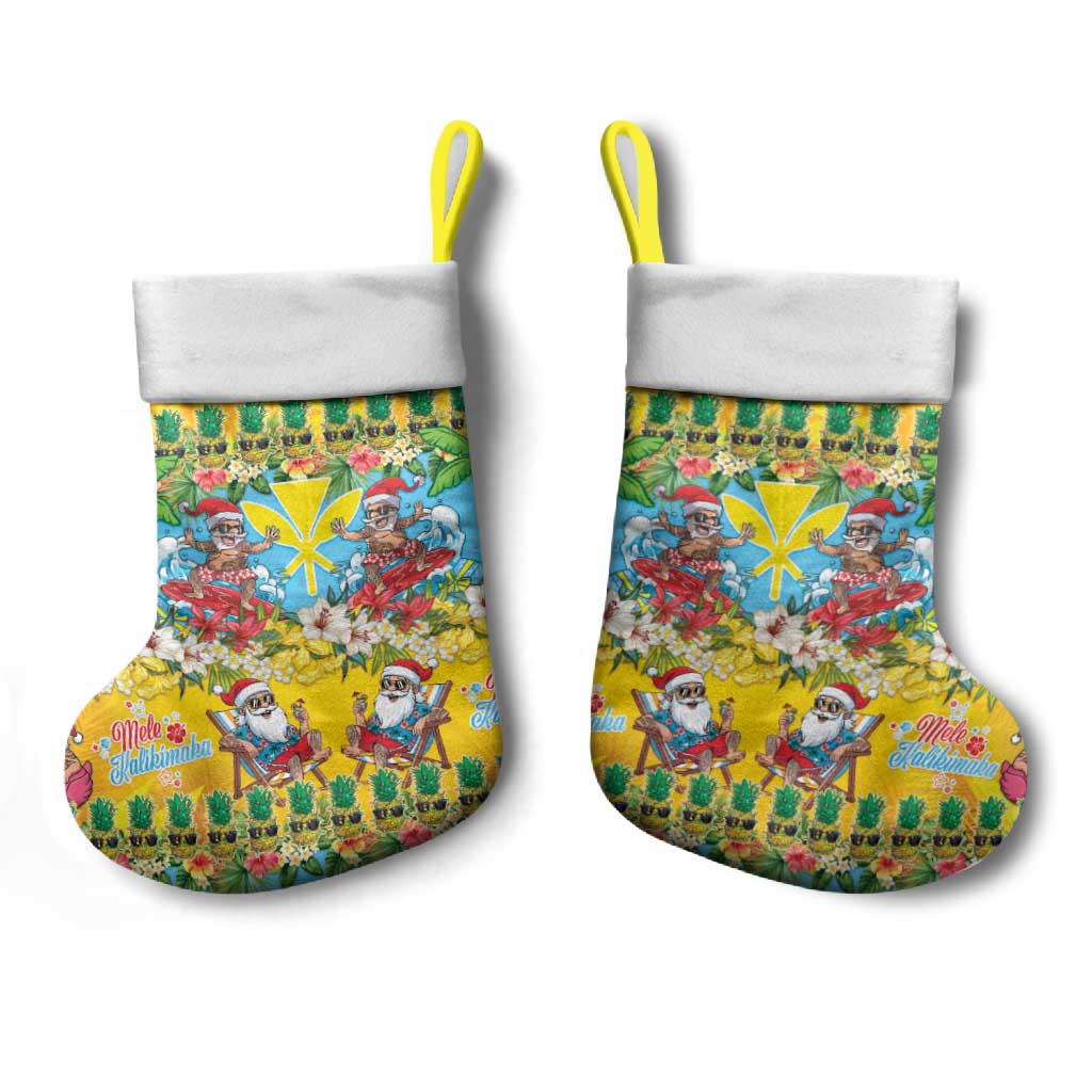 Hawaii Christmas Stocking Mele Kalikimaka Tropical Vibes LT05 - Polynesian Pride