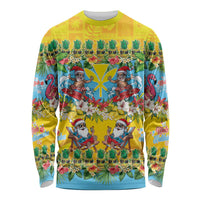 Hawaii Christmas Long Sleeve Shirt Mele Kalikimaka Tropical Vibes LT05 Unisex Colorful - Polynesian Pride