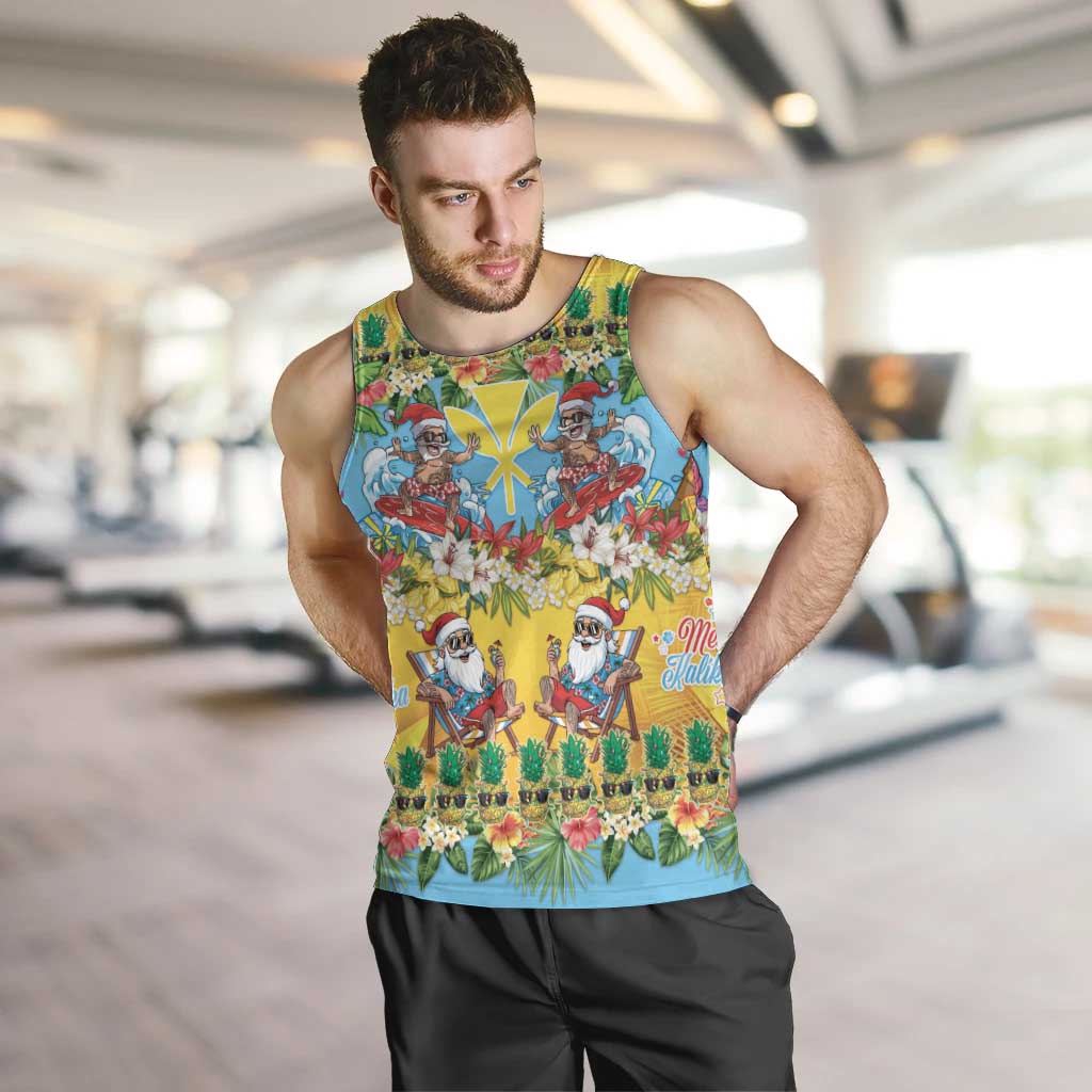Hawaii Christmas Men Tank Top Mele Kalikimaka Tropical Vibes LT05 Colorful - Polynesian Pride