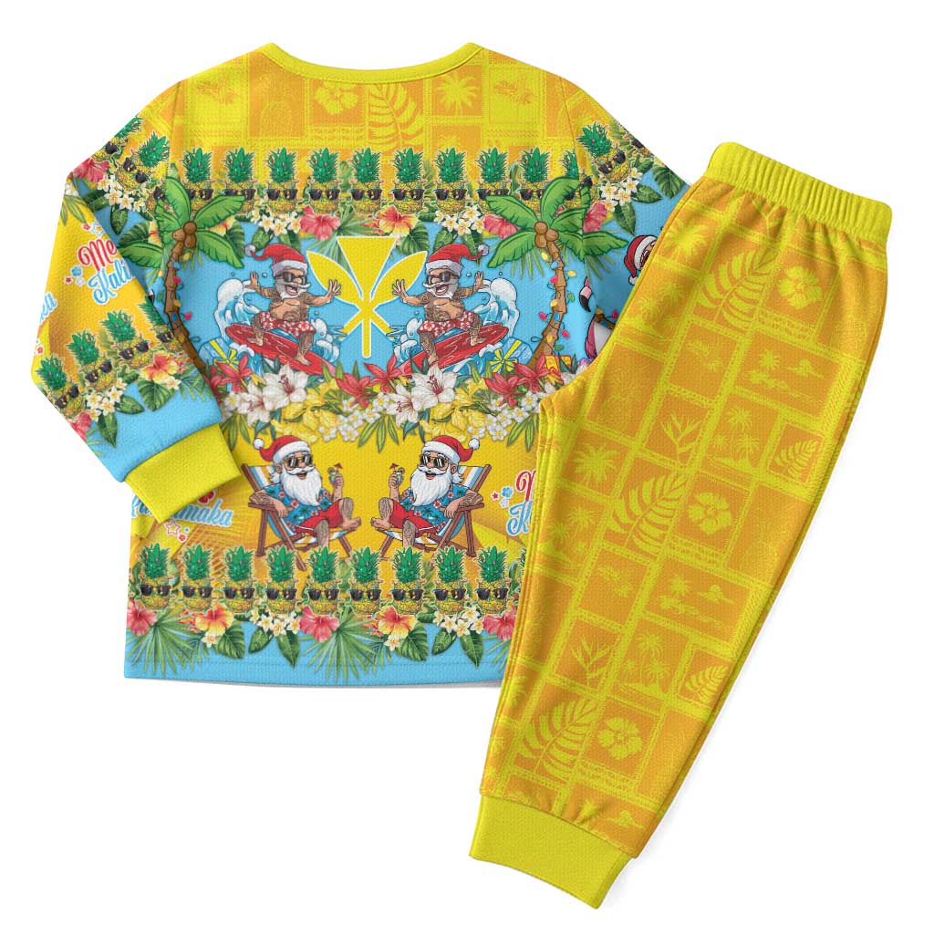 Hawaii Christmas Pajama Set Mele Kalikimaka Tropical Vibes LT05 - Polynesian Pride