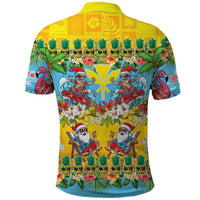 Hawaii Christmas Polo Shirt Mele Kalikimaka Tropical Vibes LT05 - Polynesian Pride