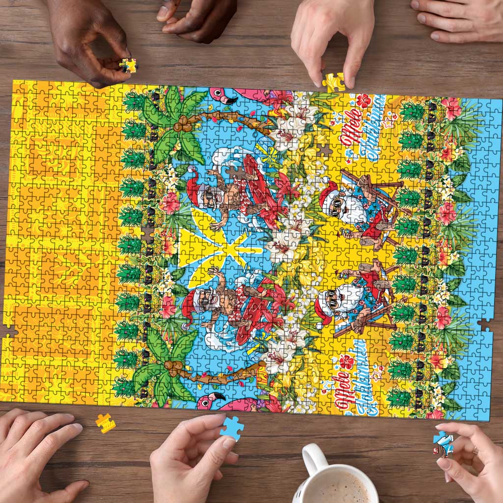 Hawaii Christmas Puzzle Mele Kalikimaka Tropical Vibes LT05 - Polynesian Pride