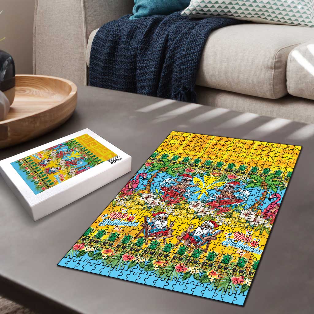Hawaii Christmas Puzzle Mele Kalikimaka Tropical Vibes LT05 - Polynesian Pride