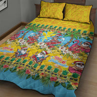 Hawaii Christmas Quilt Bed Set Mele Kalikimaka Tropical Vibes LT05 - Polynesian Pride