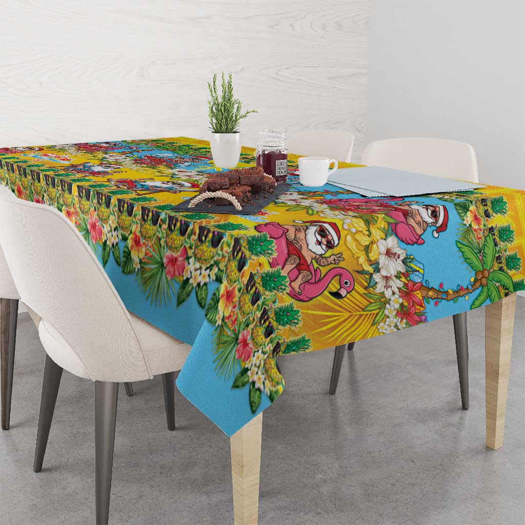 Hawaii Christmas Tablecloth Mele Kalikimaka Tropical Vibes LT05 - Polynesian Pride