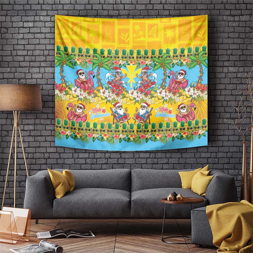 Hawaii Christmas Tapestry Mele Kalikimaka Tropical Vibes LT05 Colorful - Polynesian Pride