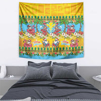 Hawaii Christmas Tapestry Mele Kalikimaka Tropical Vibes LT05 - Polynesian Pride
