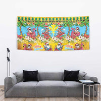 Hawaii Christmas Tapestry Mele Kalikimaka Tropical Vibes LT05 - Polynesian Pride