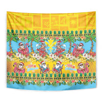 Hawaii Christmas Tapestry Mele Kalikimaka Tropical Vibes LT05 - Polynesian Pride