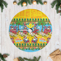 Hawaii Christmas Tree Skirt Mele Kalikimaka Tropical Vibes LT05 Casual Colorful - Polynesian Pride