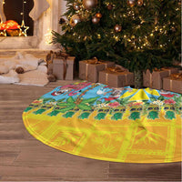 Hawaii Christmas Tree Skirt Mele Kalikimaka Tropical Vibes LT05 - Polynesian Pride