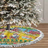 Hawaii Christmas Tree Skirt Mele Kalikimaka Tropical Vibes LT05 - Polynesian Pride